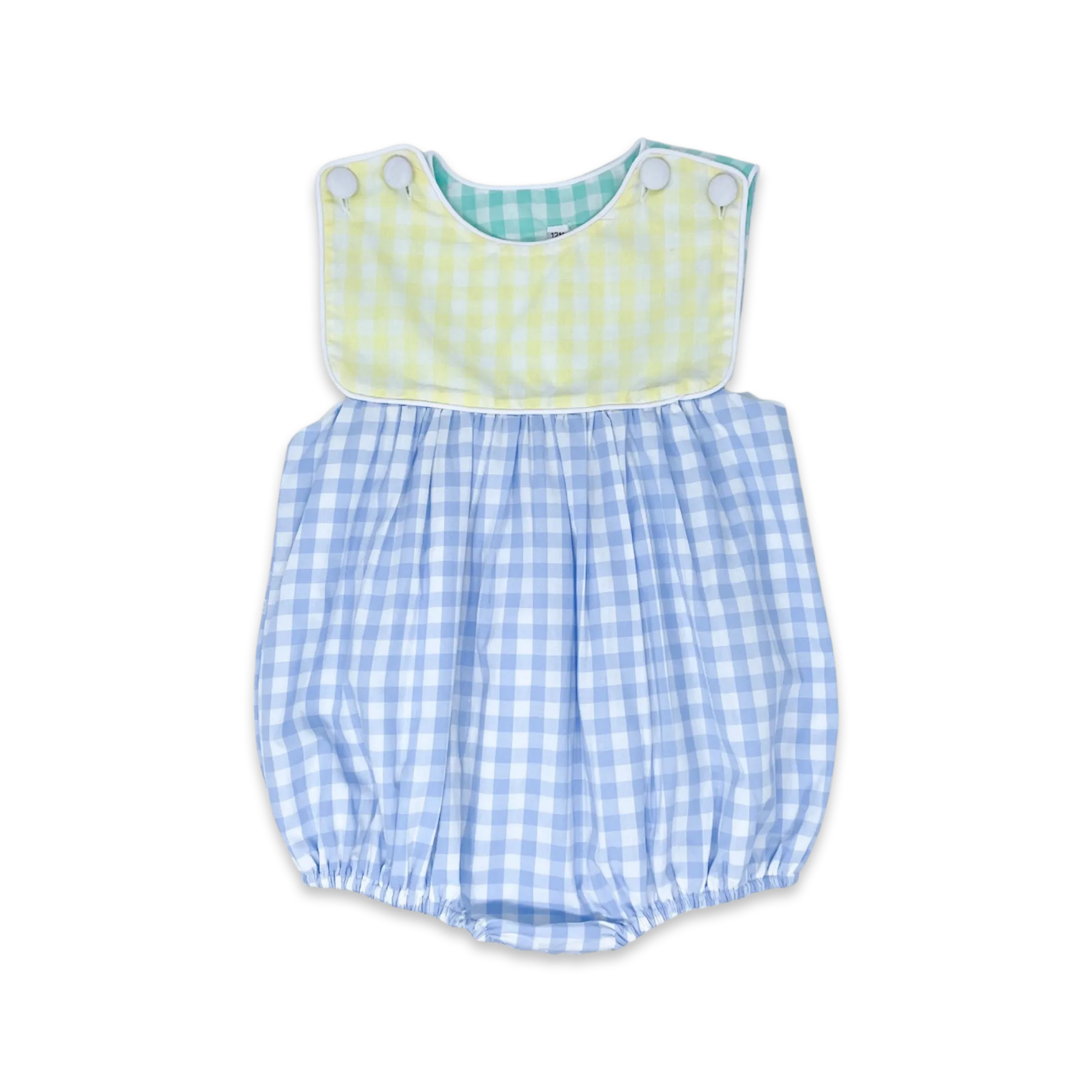 Charming Bubble - Blue, Yellow, Mint Check