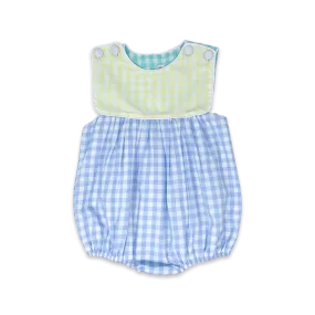 Charming Bubble - Blue, Yellow, Mint Check