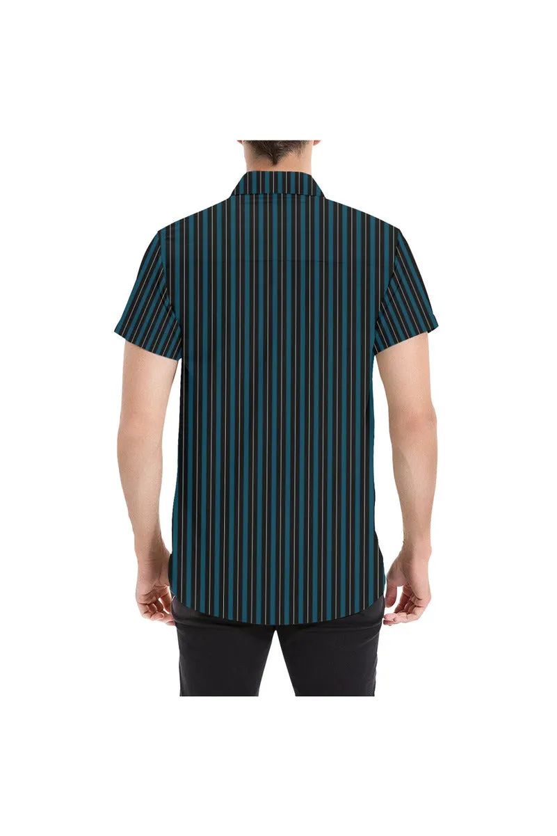 Chic Stripes Men's All Over Print Short Sleeve Shirt