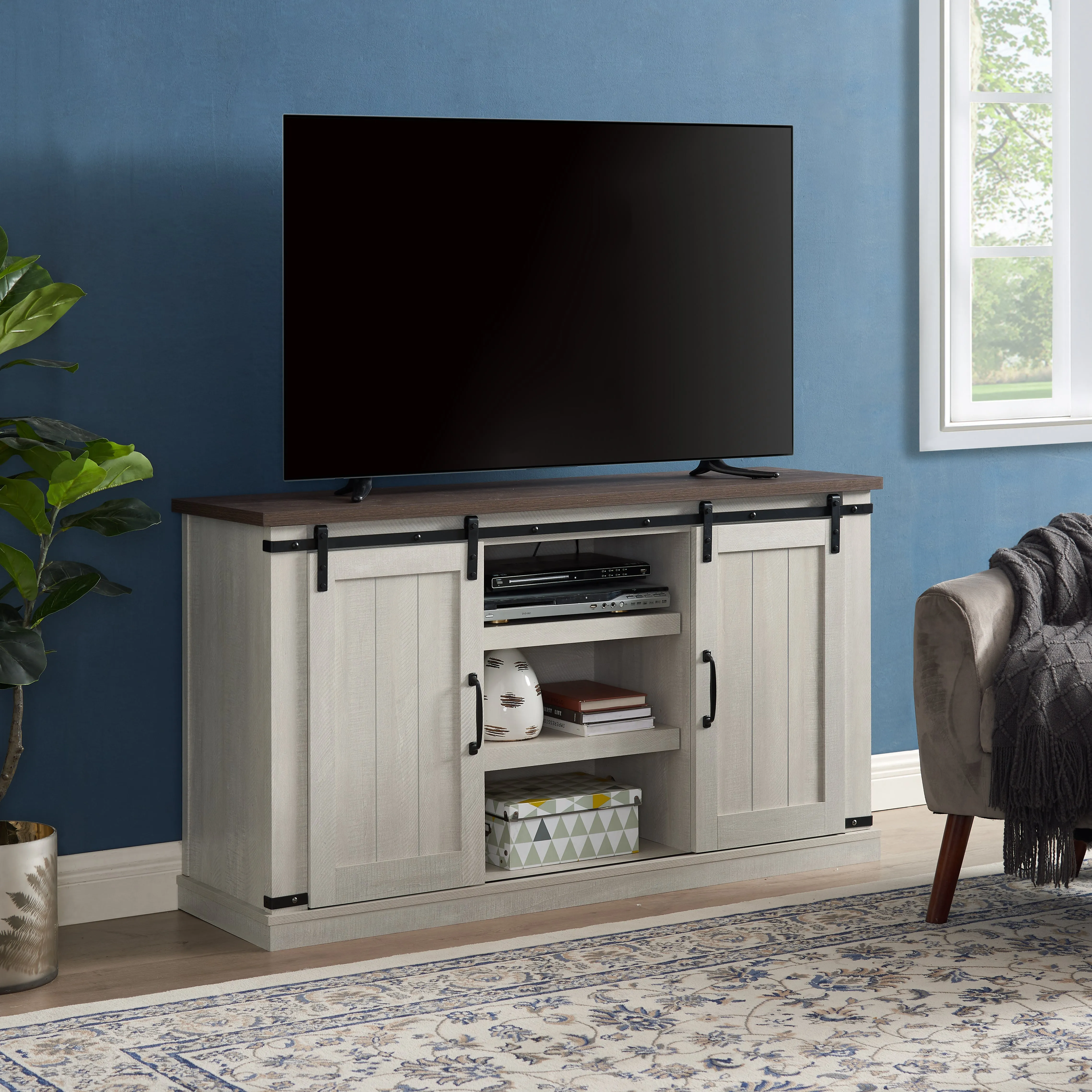 Classic Farmhouse Media TV Stand