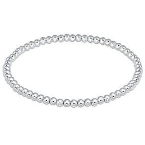 Classic Sterling 3mm Bead Bracelet