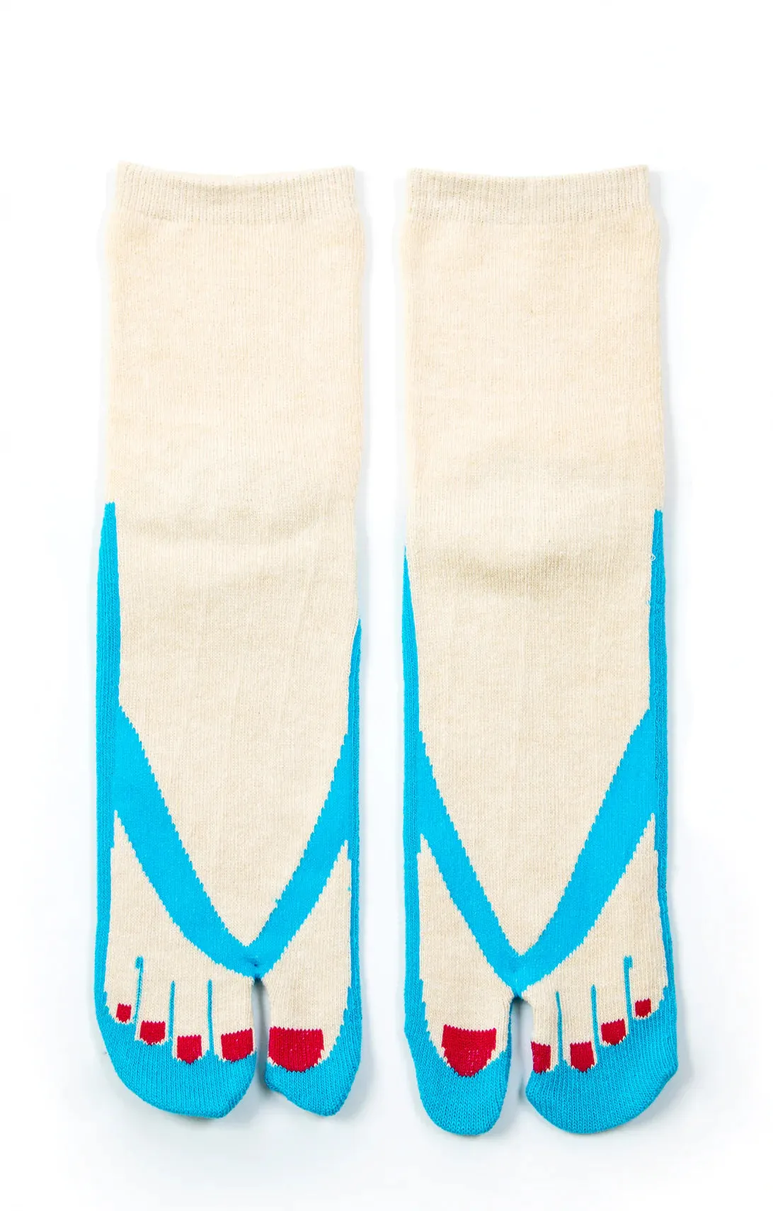 Color Pedicure Tabi Sandal Socks