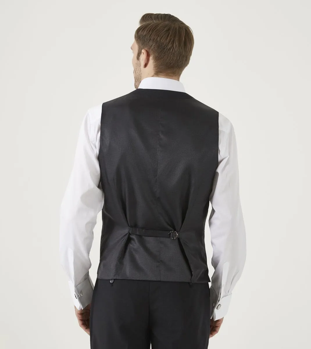 Darwin Black Waistcoat