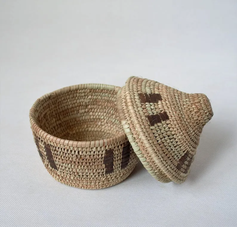 Decorative woven box