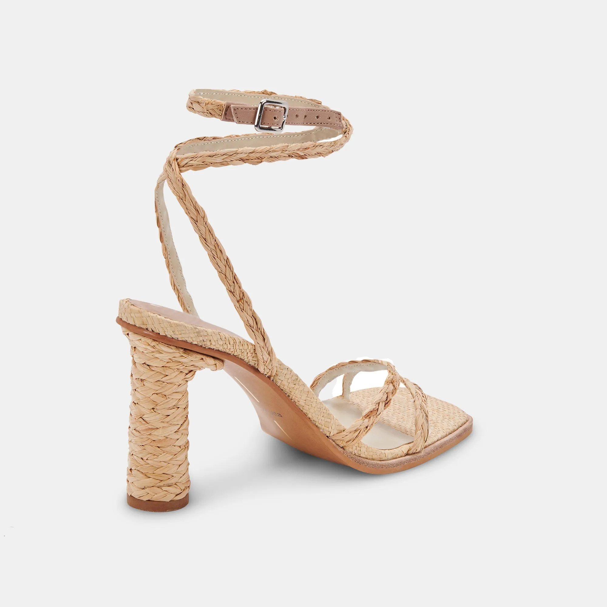 DEVIN HEELS LT NATURAL RAFFIA - re:vita