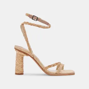 DEVIN HEELS LT NATURAL RAFFIA - re:vita