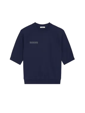 DNA Double Jersey Short Sleeve Top—navy