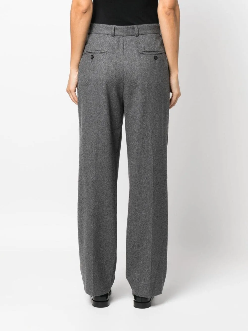 Double-Pleated Tailored Trousers