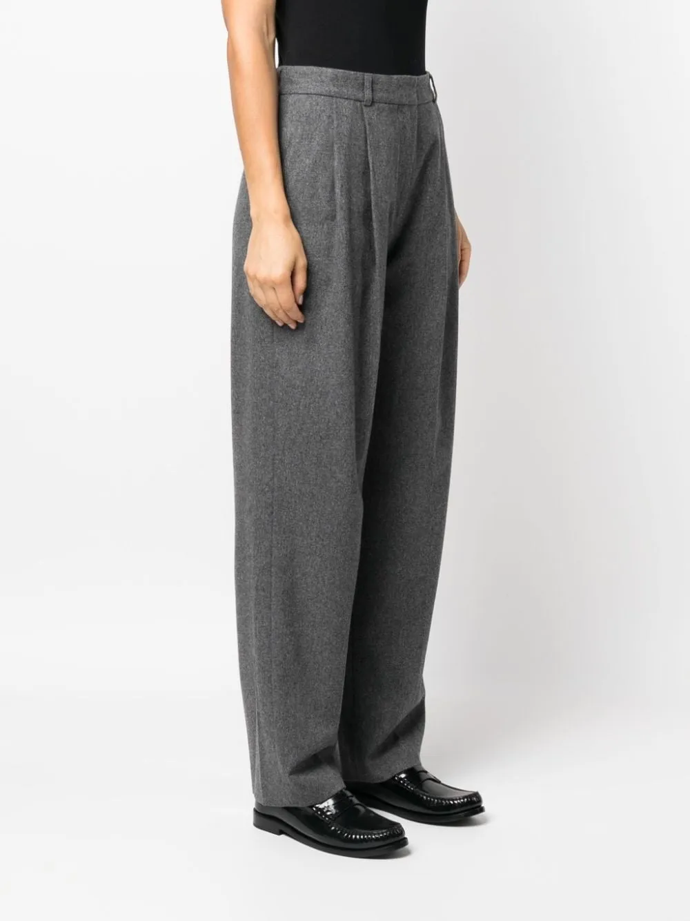 Double-Pleated Tailored Trousers