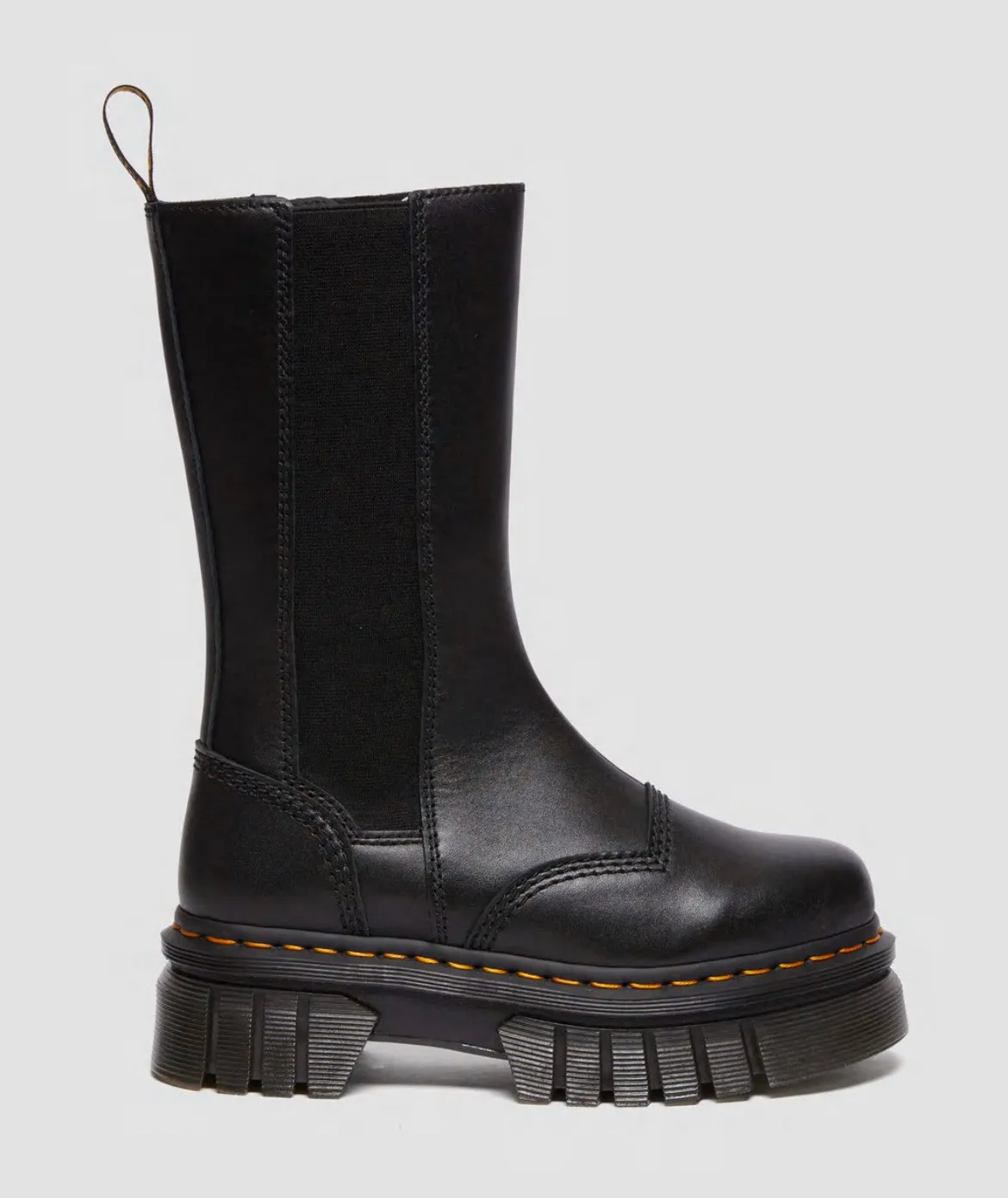 Dr.Martens Audrick Tall Nappa Lux Plateau Chelsea Boots Black 30966001