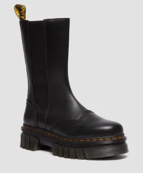 Dr.Martens Audrick Tall Nappa Lux Plateau Chelsea Boots Black 30966001