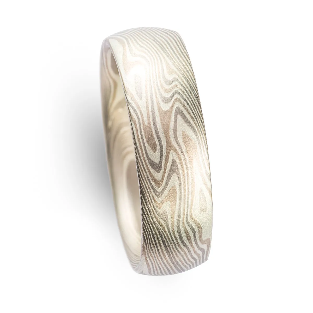 Elegant Band in Twist Pattern and Smoke Palette