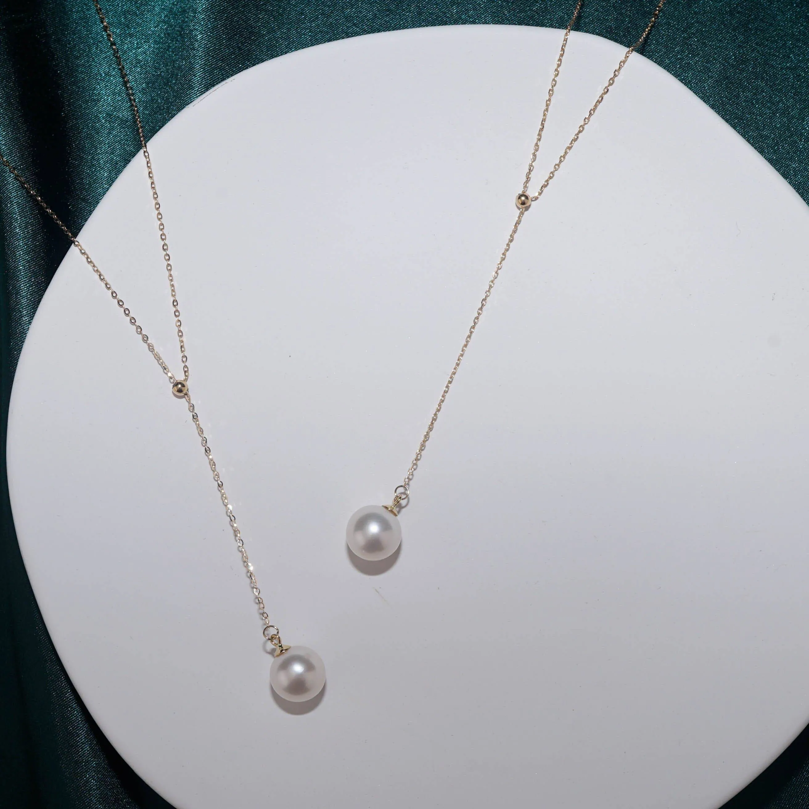 Elegant Freshwater Pearl 18K Solid Gold? Necklace KN00008