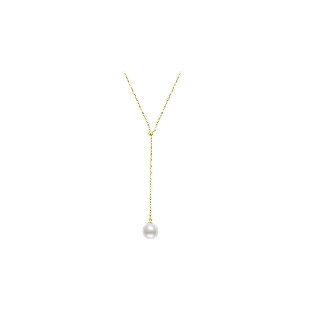 Elegant Freshwater Pearl 18K Solid Gold? Necklace KN00008