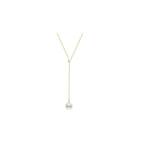 Elegant Freshwater Pearl 18K Solid Gold? Necklace KN00008