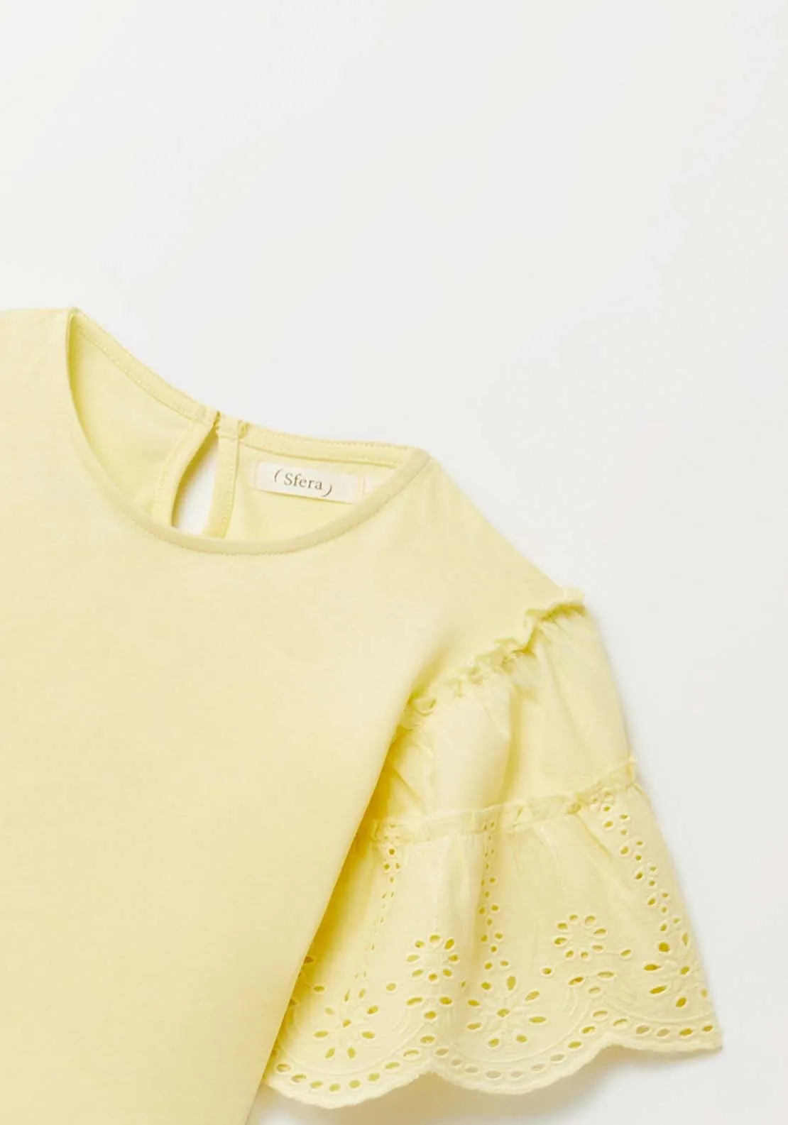 Embroidered T-Shirt - Yellow