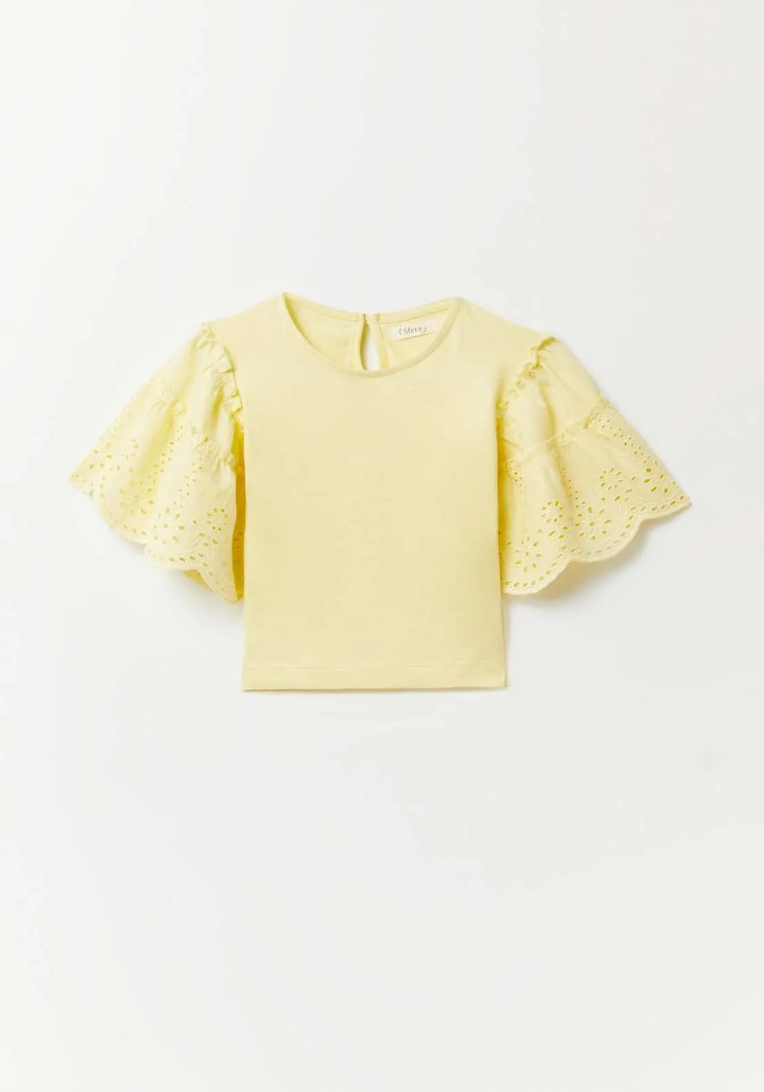 Embroidered T-Shirt - Yellow