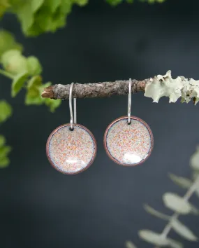 Enameled penny earrings [made to order]