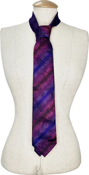 Etro Purple Silk Tie One Size