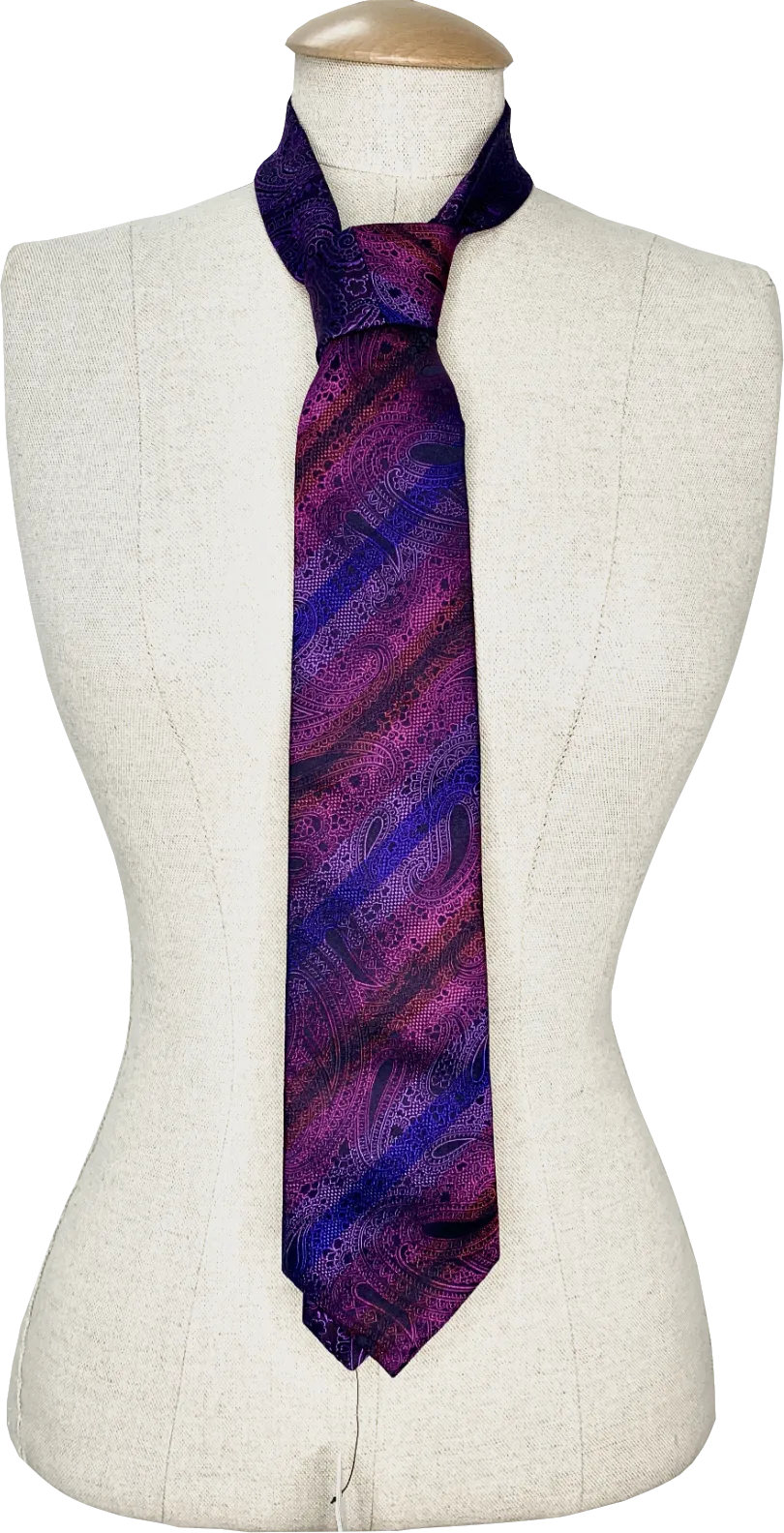 Etro Purple Silk Tie One Size