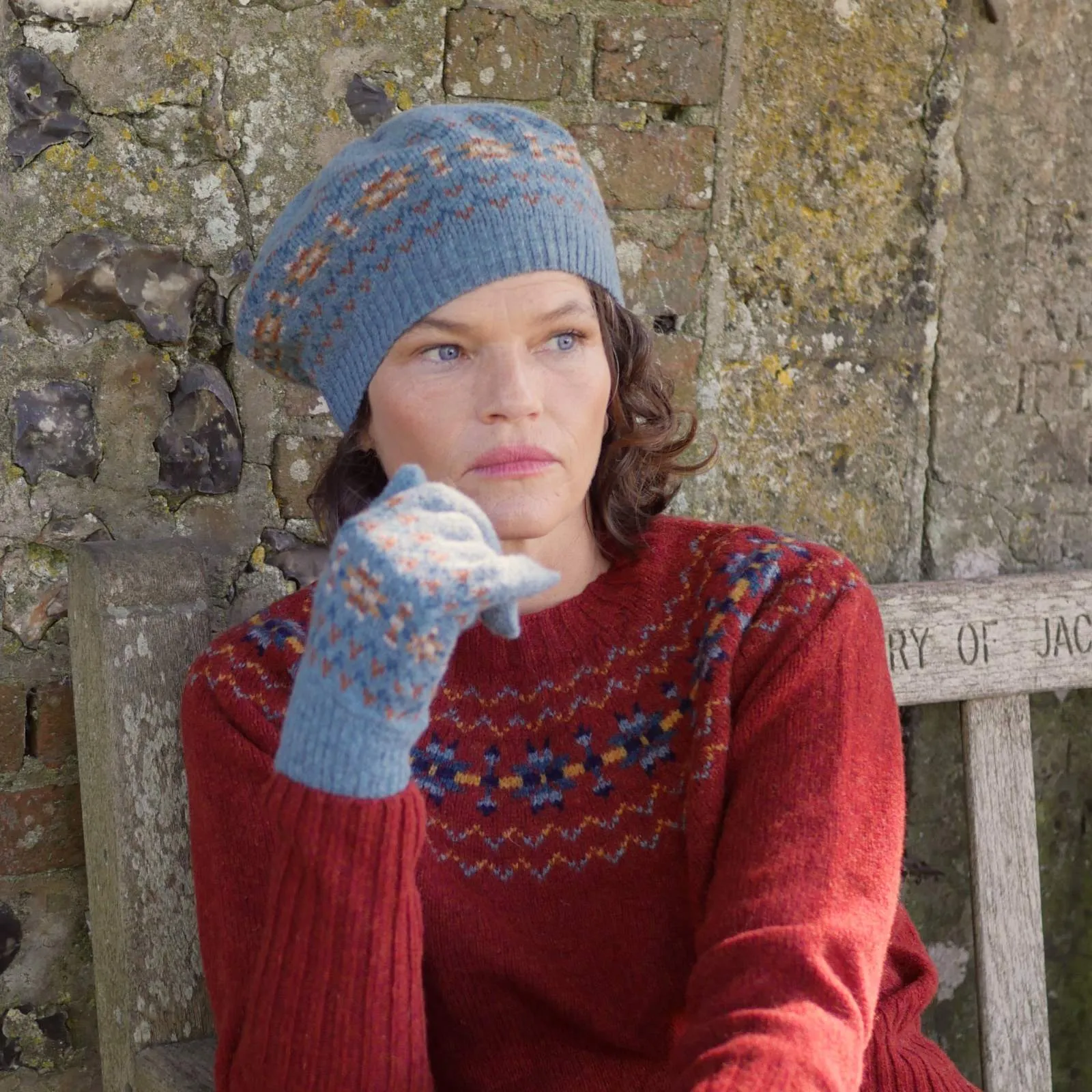 Fair Isle Wool Gloves