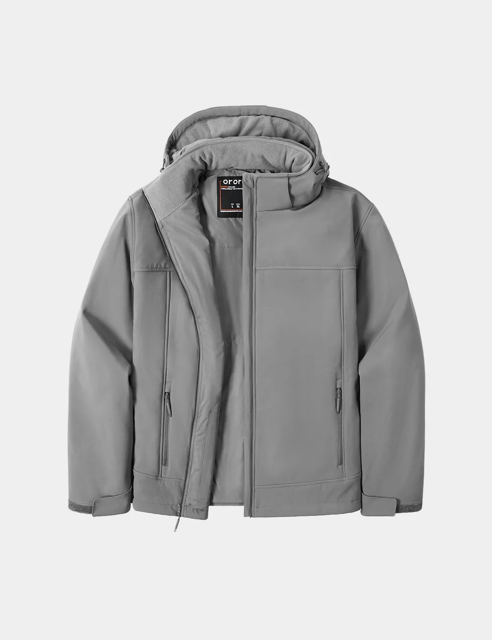 Final Sale - Men's Classic Heated Jacket - Gray (Battery Set Not Included)