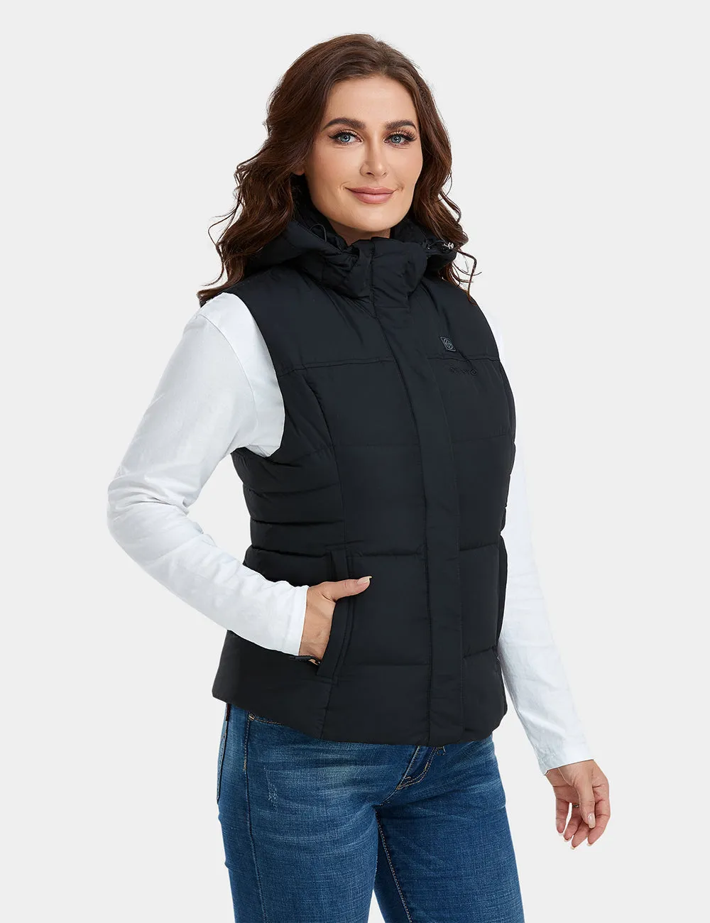 Final Sale - Women's Heated Down Vest - Slim Fit (with B19G Battery)