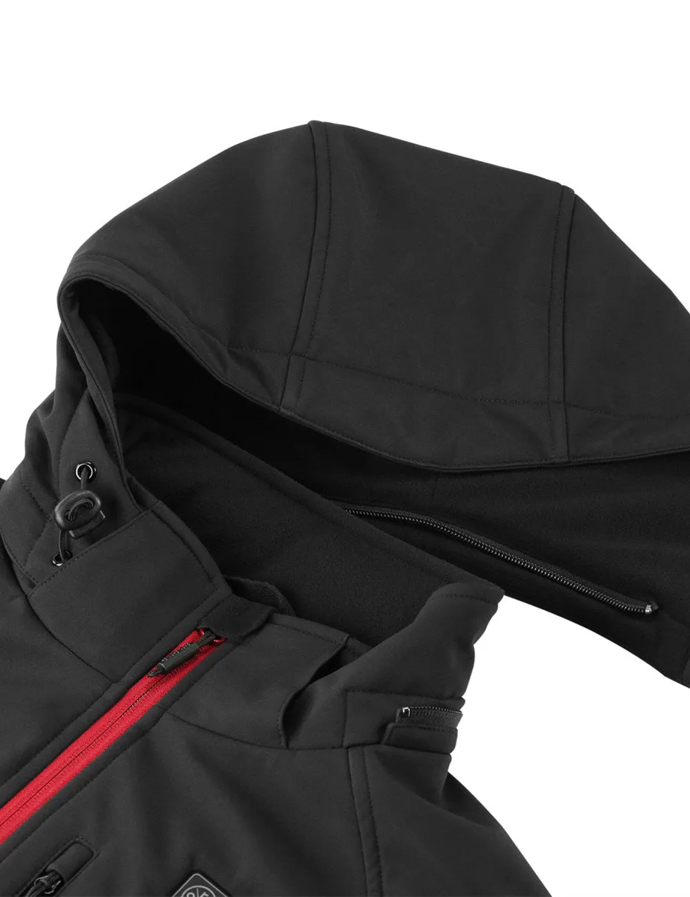 Final Sale - Women's Heated Jacket - Black & Red (with B19G Battery)