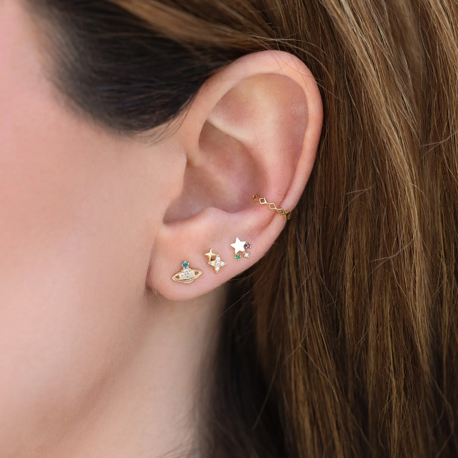 Fine Prism Ear Cuff