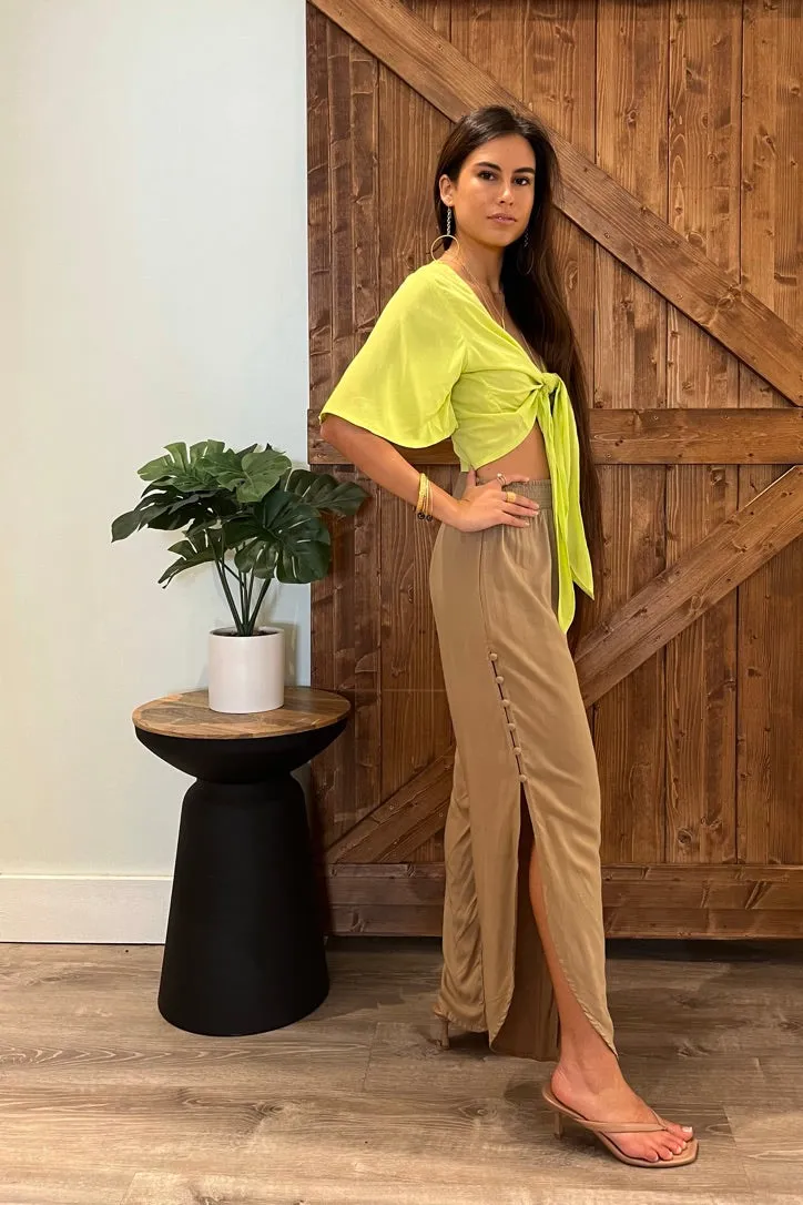 Fiorella Top / Solid Lime