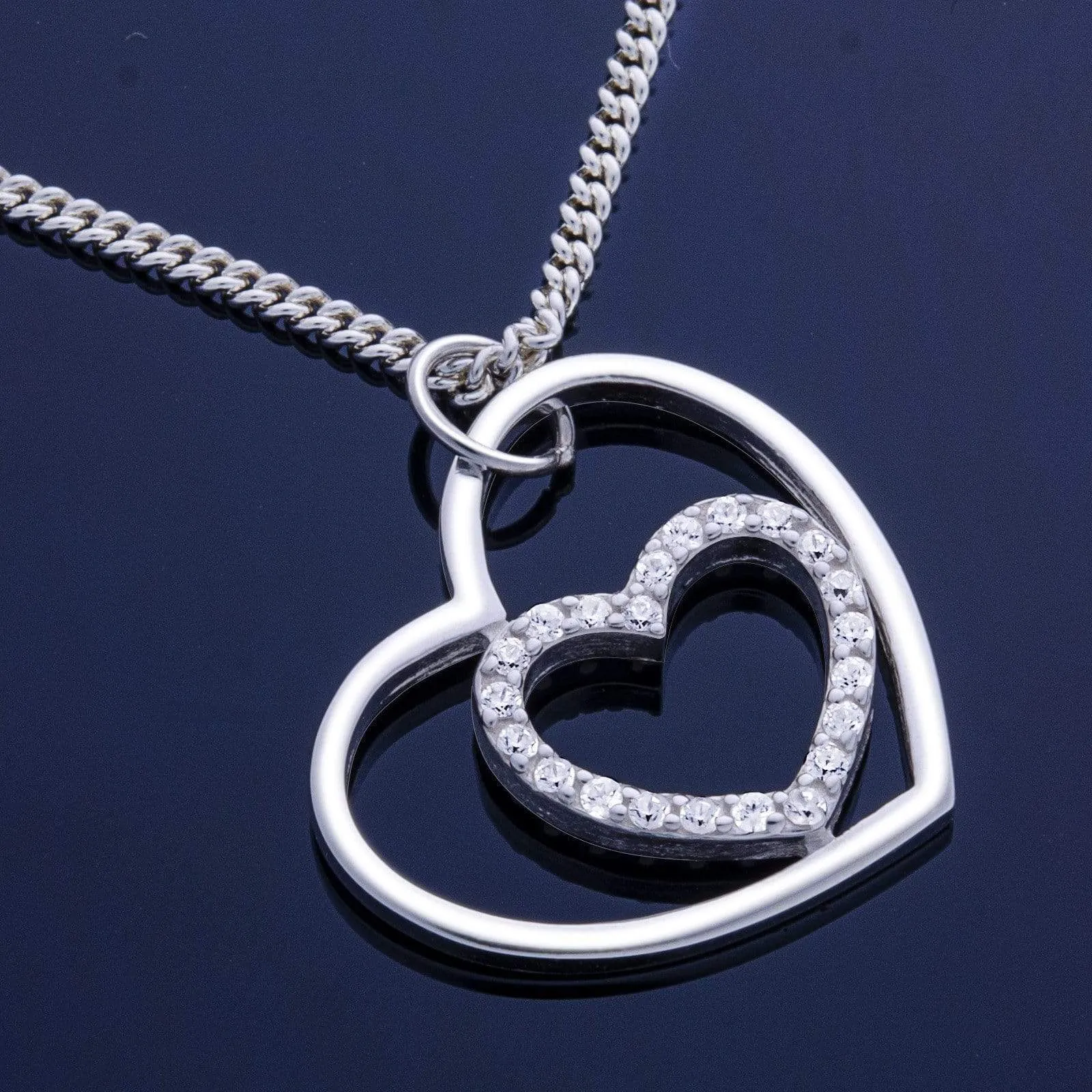 Forever Heart Necklace Sterling Silver