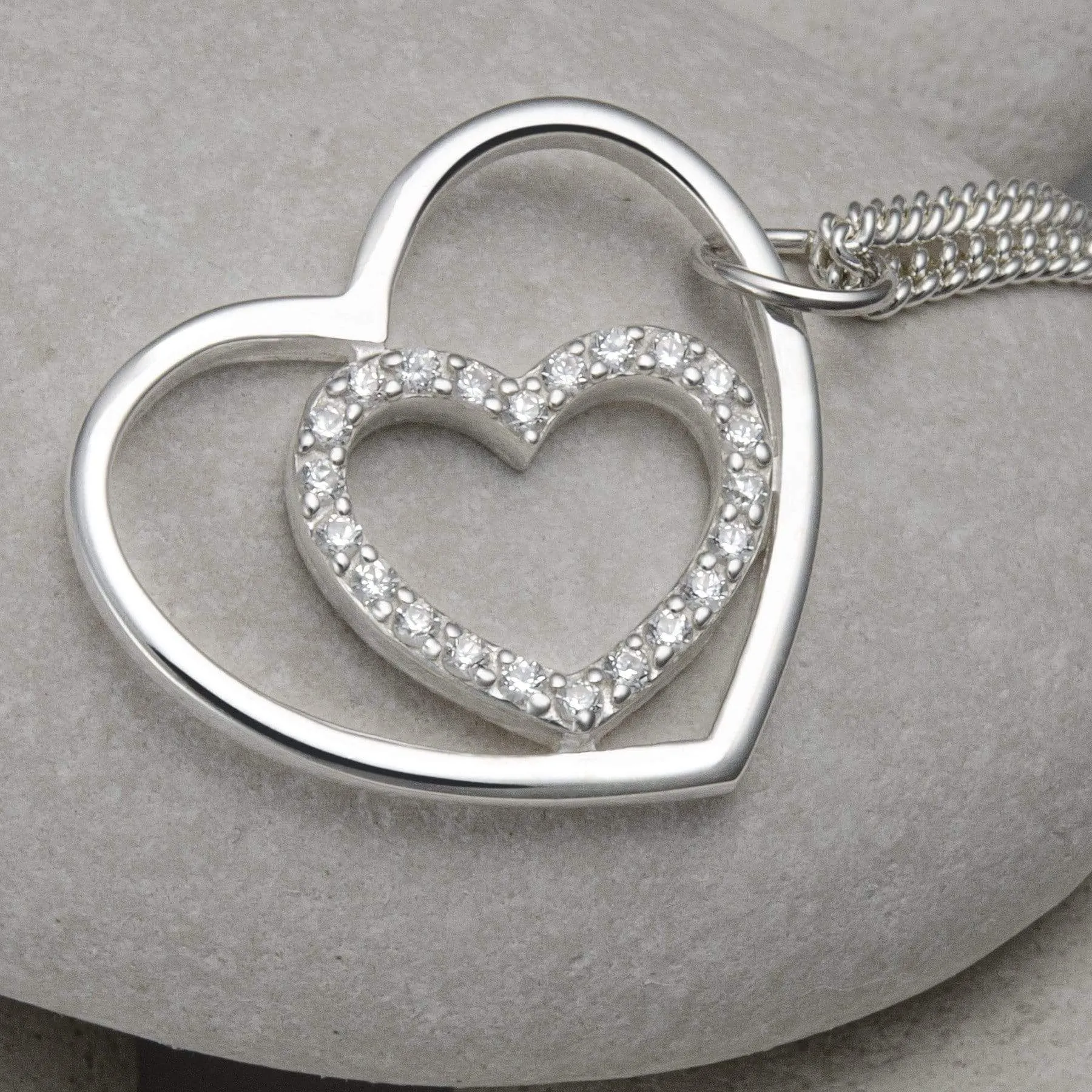 Forever Heart Necklace Sterling Silver