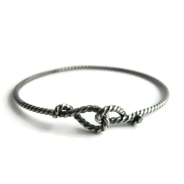 forget-me-knot rope bangle