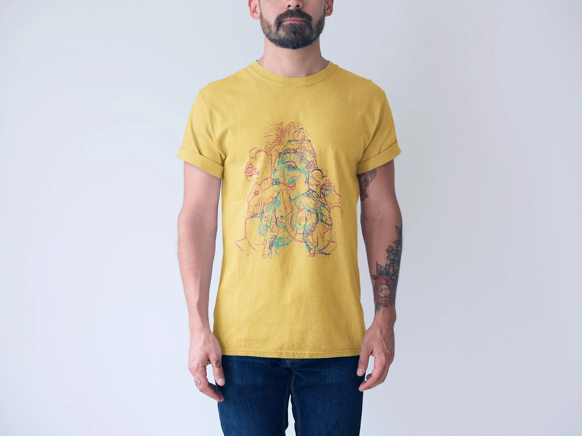 Ganpati Contour Summer T-shirt for Men