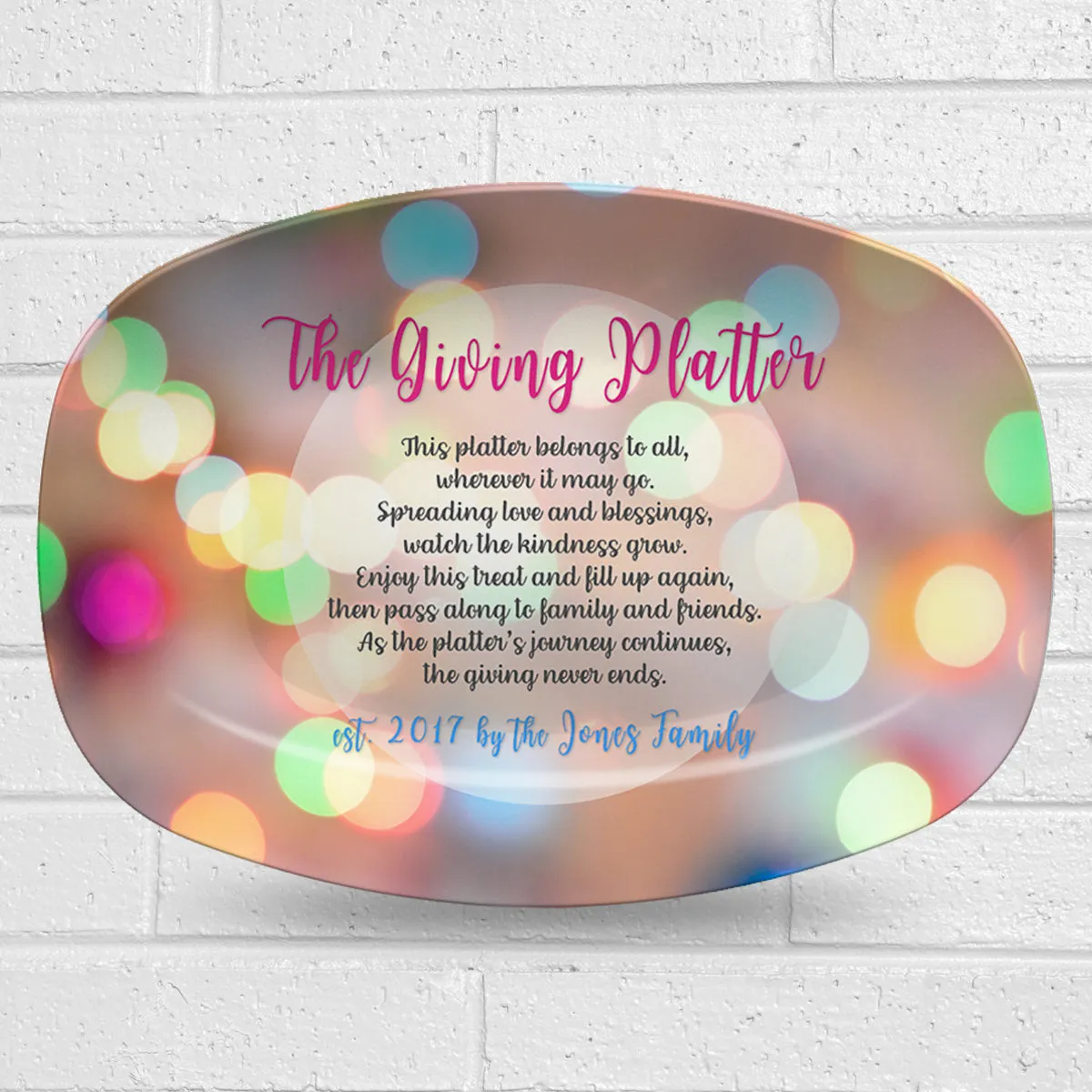 Giving Platter – Circles Design