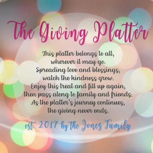 Giving Platter – Circles Design