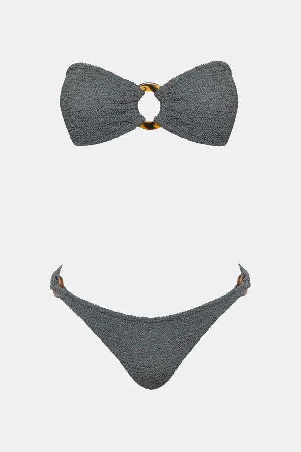 Glitter Gloria Bikini - Metalic Slate