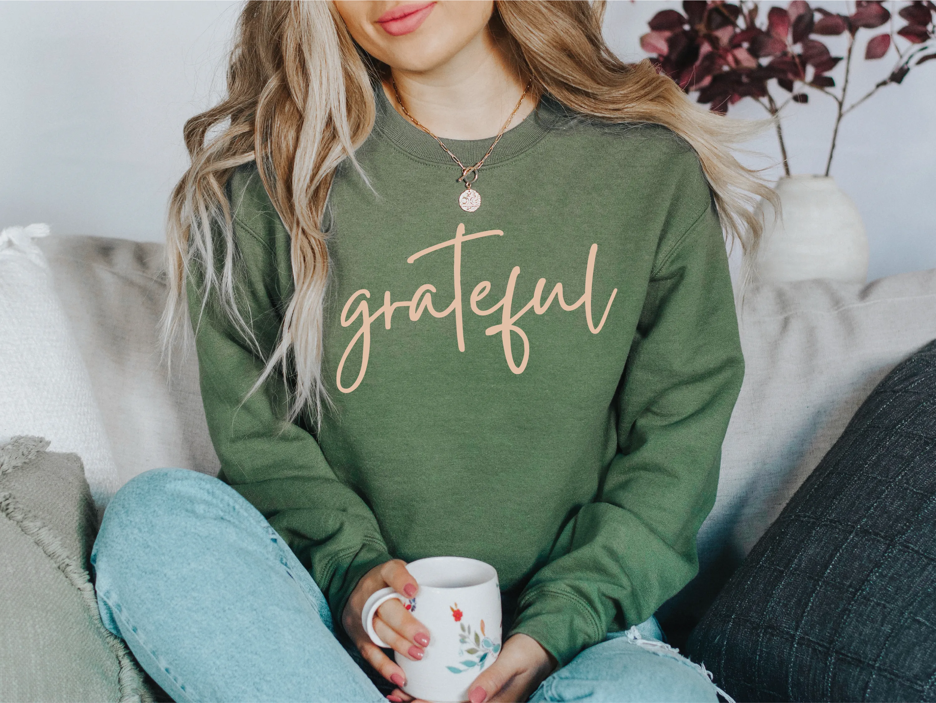 Grateful Classic Crew Neck Sweater