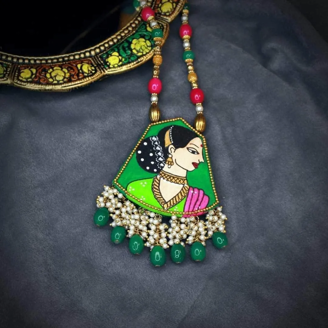 Hemlata Handpainted (Necklace)