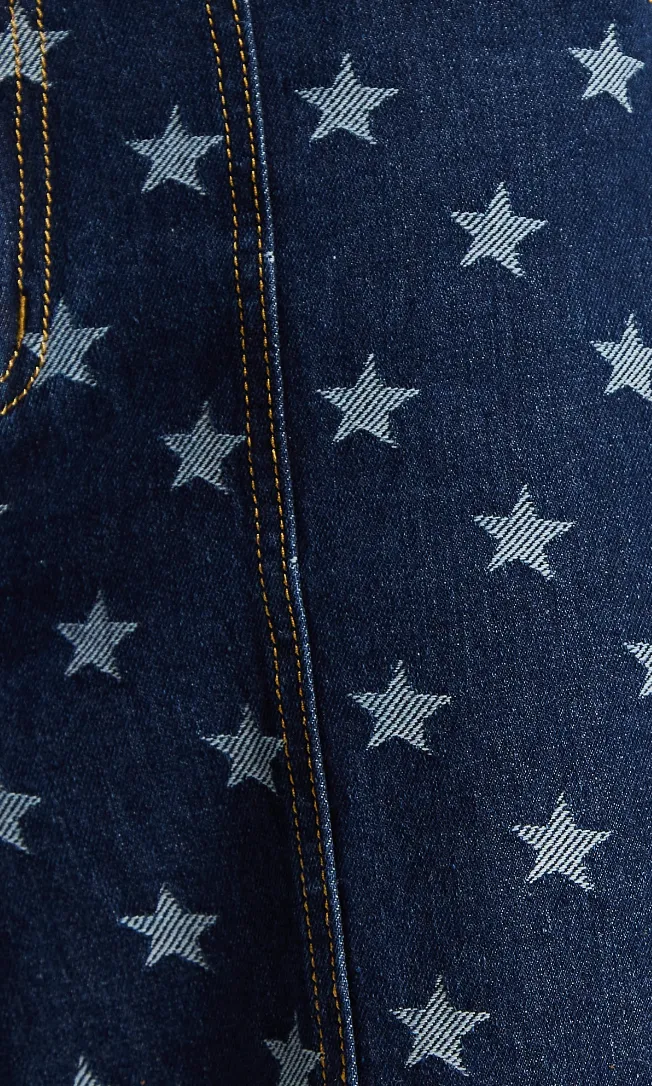 House of Holland Star Print Cargo Jeans