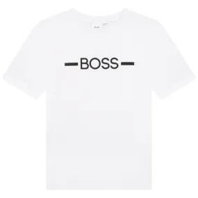 Hugo Boss Boys T-Shirt w/Logo_ White J25N29-10B