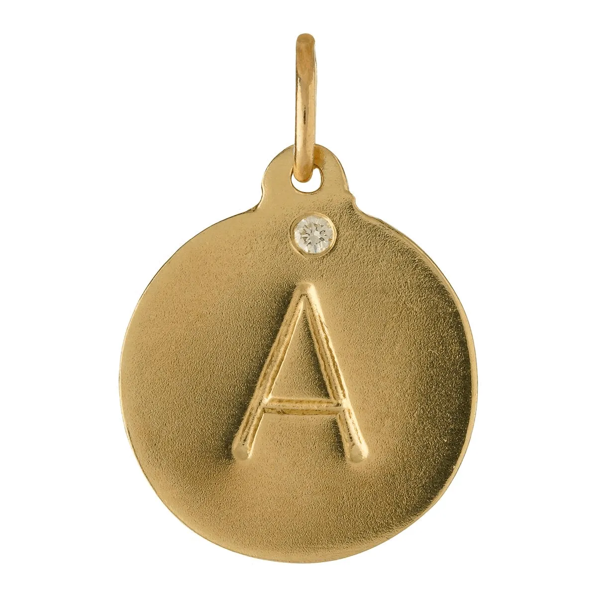 J Alphabet Charm With Diamond