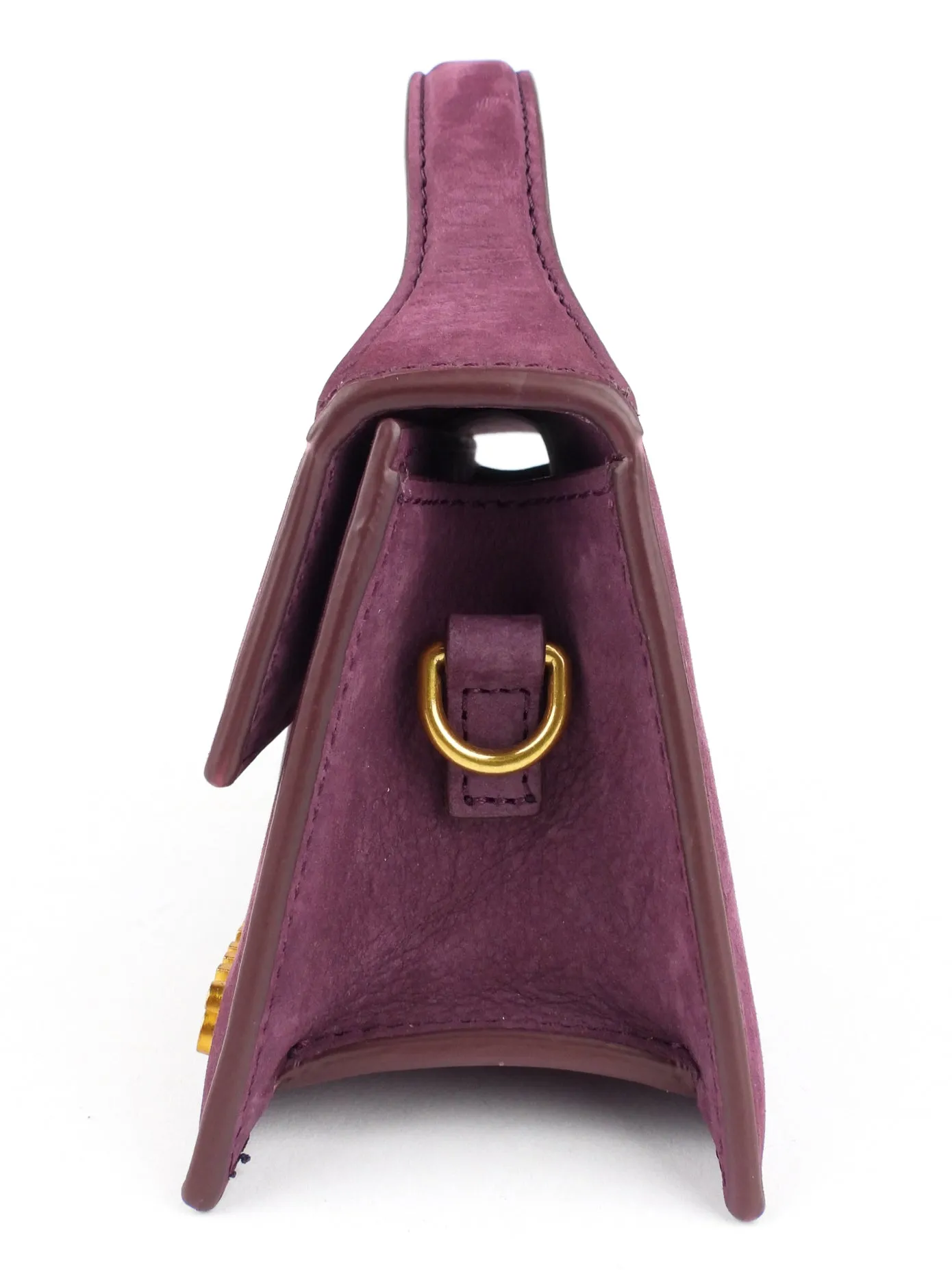 Jacquemus Purple Suede Leather Le Bambino Mini Two Way Bag