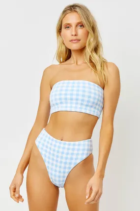 Jenna Bandeau Bikini Top - Bluebell