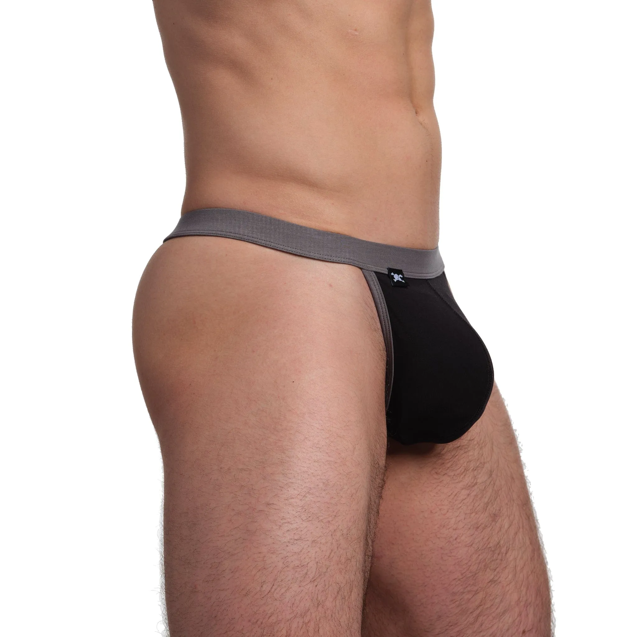 Just The Bones Cloud Thong Black