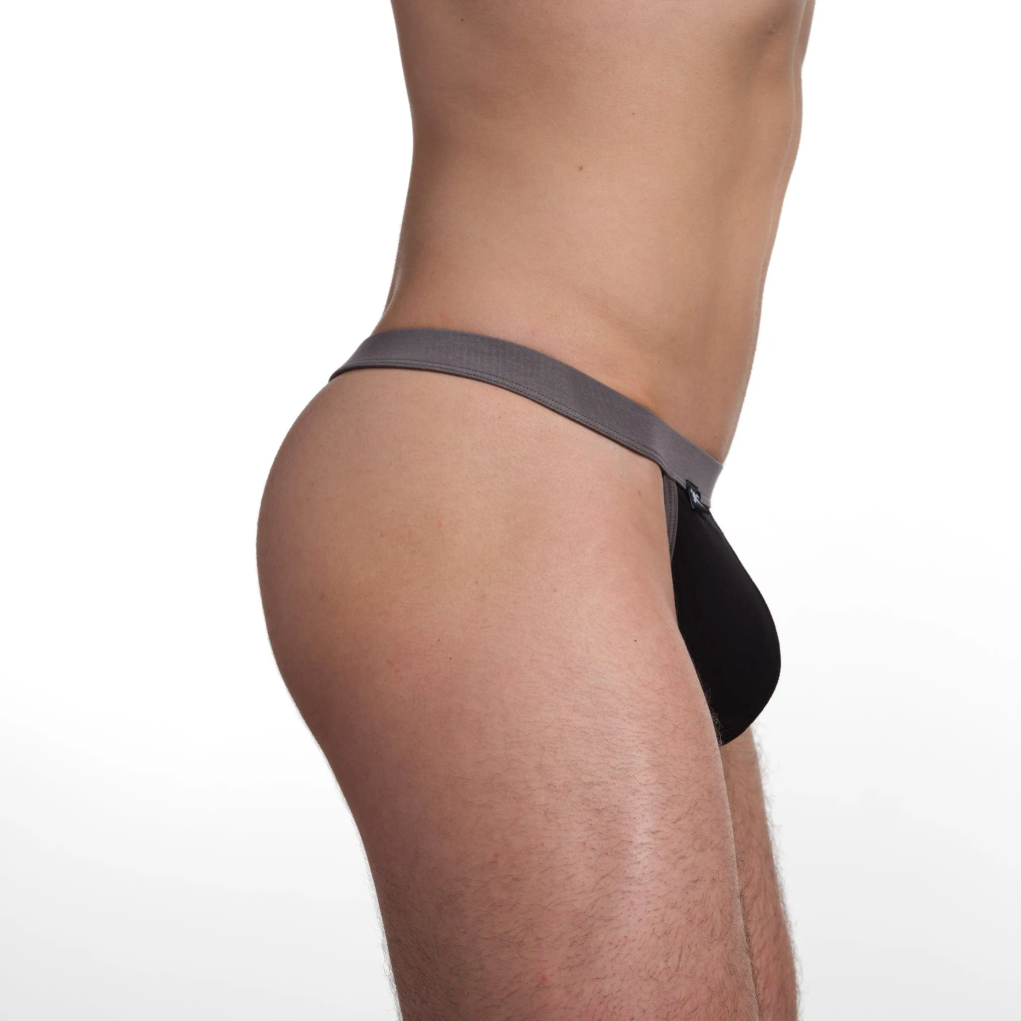 Just The Bones Cloud Thong Black