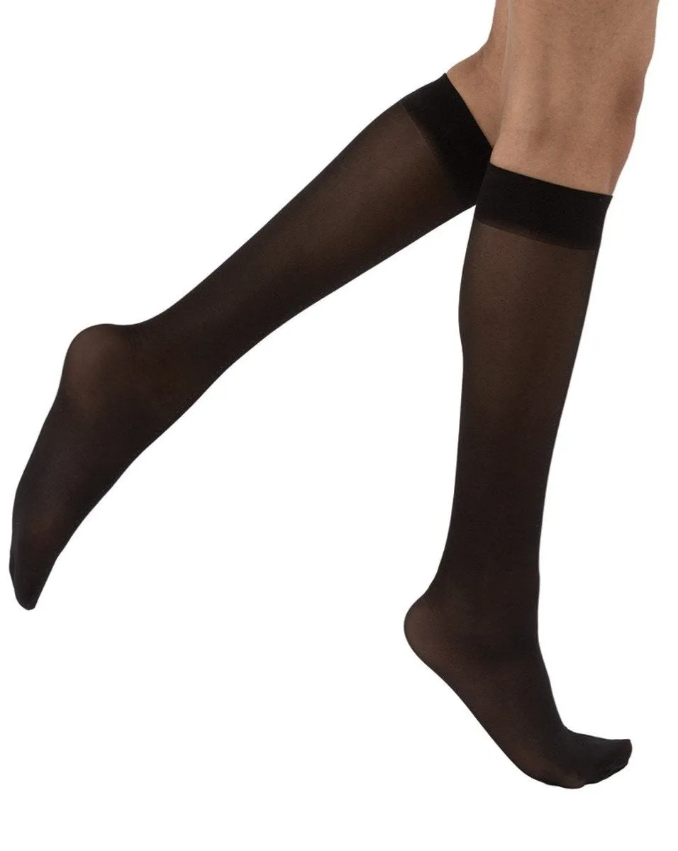 Juzo Soft 2001 Closed Toe Knee Highs w/ Silicone Top Band 20-30 mmHg