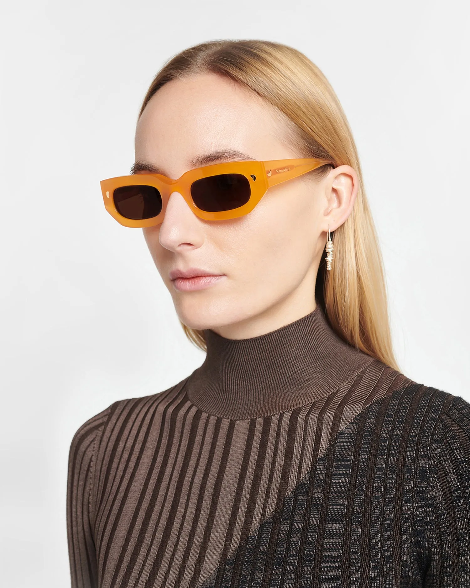 Kadee - Bio Plastic D-Frame Sunglasses - Orange