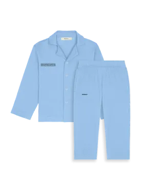 Kids' 365 Lightweight Long Pyjama Set—lake blue