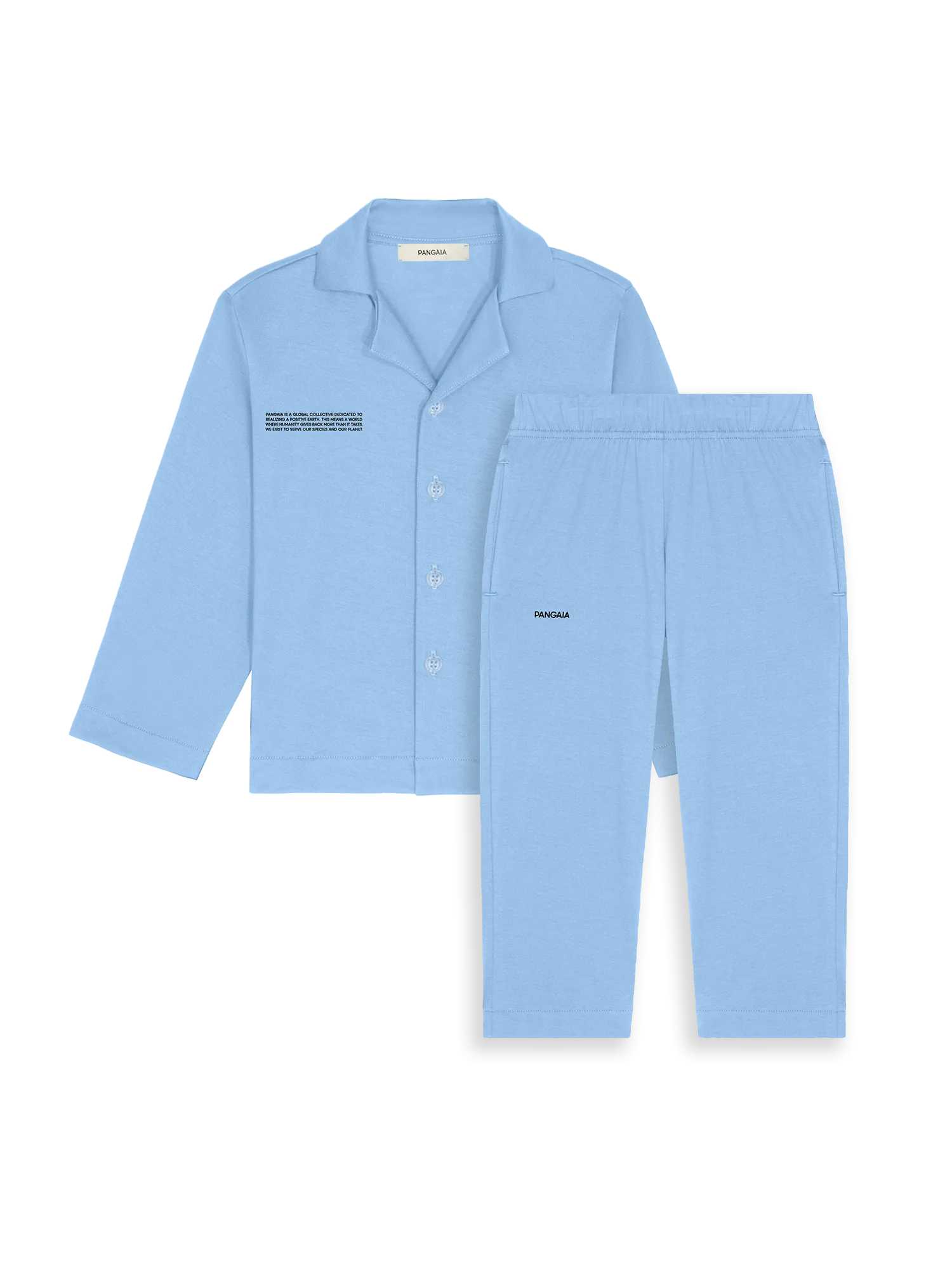 Kids' 365 Lightweight Long Pyjama Set—lake blue